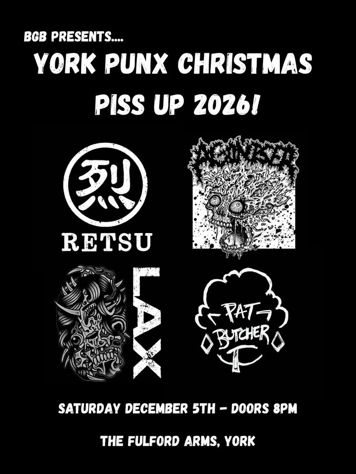 BGB: York Punx Christmas Piss Up with Retsu and more..