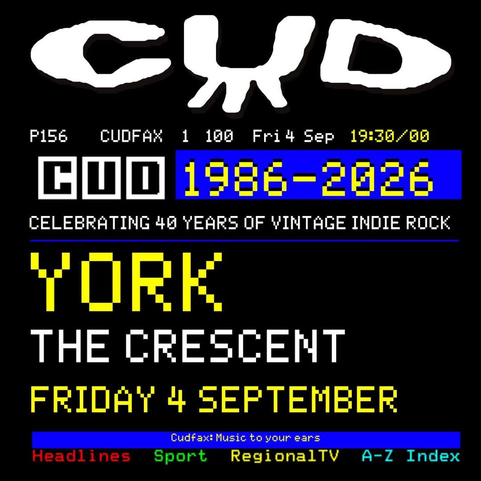 Cud - celebrating 40 yrs of vintage indie rock! + Megafragma