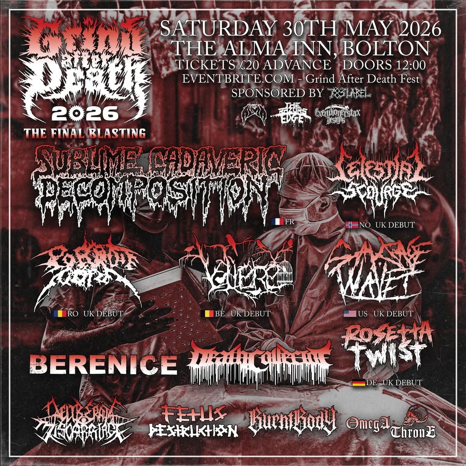 Grind After Death Fest 2026 - The Final Blasting