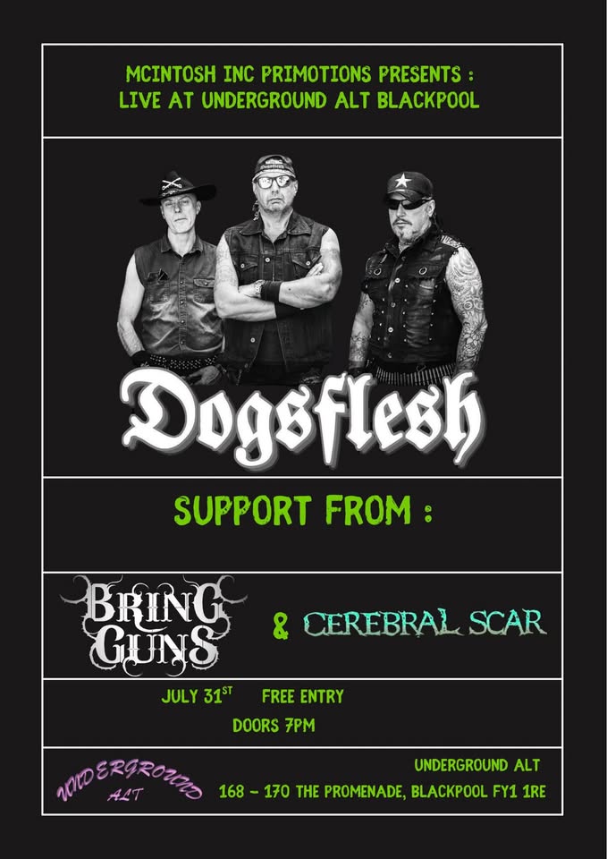 Mcintosh Inc Promotions Presents: A Night Of Metal Live At Underground Alt Blackpool