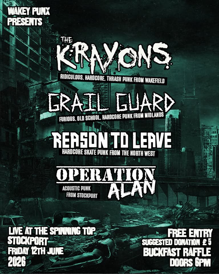 The Krayons, Grail Guard, Reason To Leave, Operation Alan