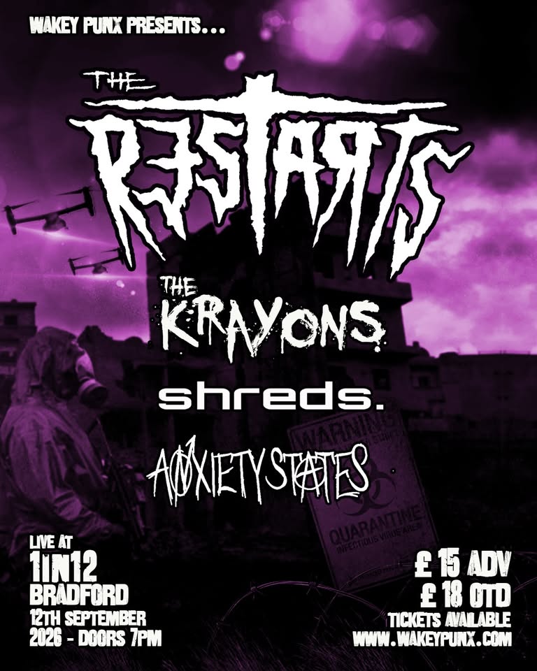 The Restarts, The Krayons, Shreds, Anxiety States - Live @ 1in12 Bradford