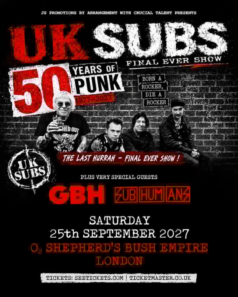 UK SUBS Final Ever Show